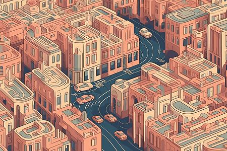 迷宫般的城市图片
