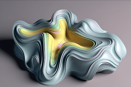 抽象3d液体形状图片