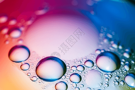 彩色气泡水背景图片
