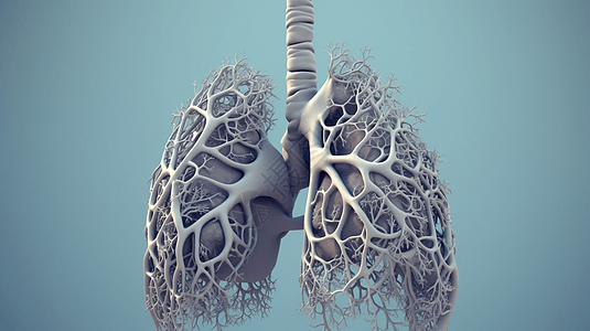 肺部气管背景图片