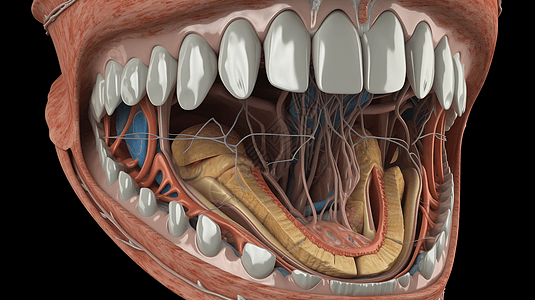 口腔解刨模型图片