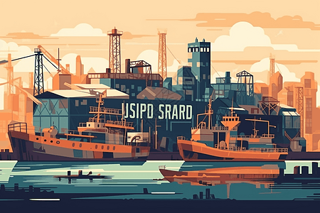 工业造船厂插图图片