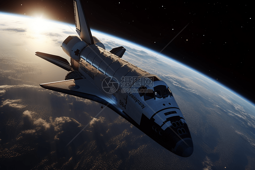 星空下航天飞机图片素材-正版创意图片600069073-摄图网