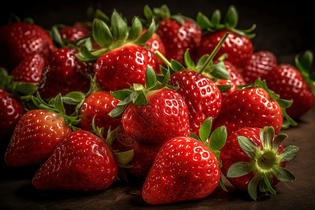 一颗颗草莓图片