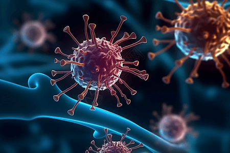 3d渲染医学病毒细胞渲染图图片