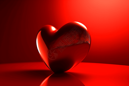 象征爱情的3D爱心图片