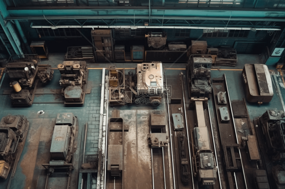 工厂重型机械维护图片
