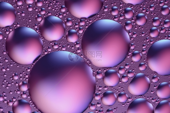 抽象紫色气泡背景图片