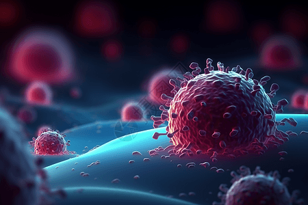 癌细胞展示病菌癌细胞高清图片