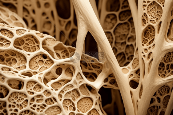 清晰的骨微结构细节图片