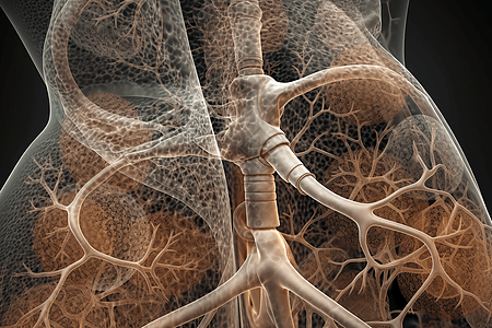 器官组织抽象肺部设计图片