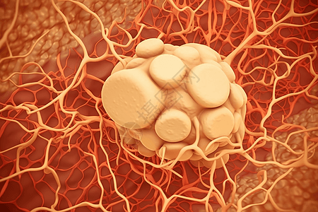 人体内部的脂肪组织概念图高清图片