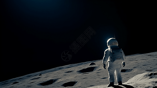 太空行走的宇航员背景图片