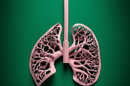 肺部器官模型背景图片