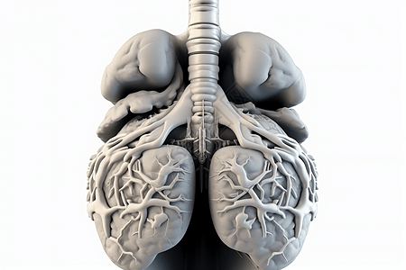 人体内脏模型背景图片