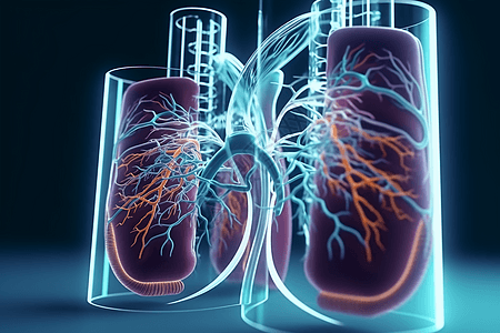 肺部呼吸系统模型图片