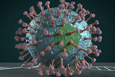 病毒三维图片