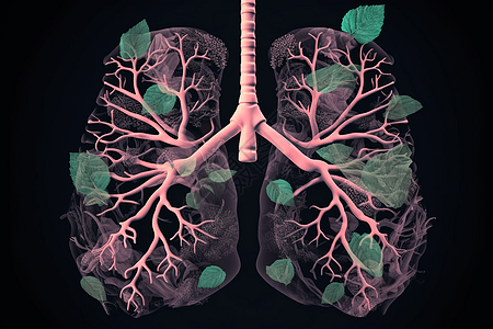 医学肺部背景图片