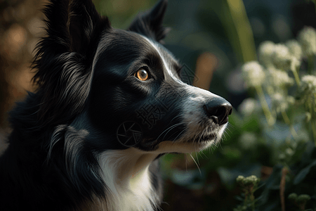 忠诚的牧羊犬图片