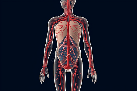 身体循环系统背景图片