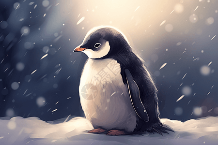 南极可爱的企鹅图片
