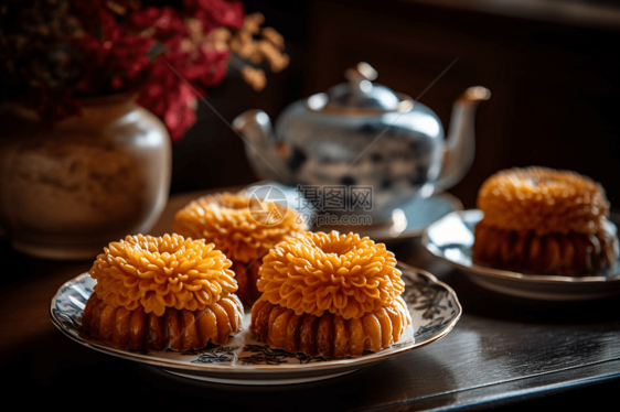 美味的菊花糕图片