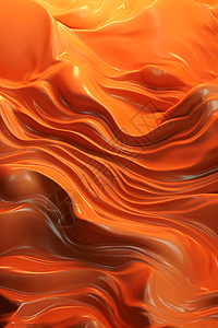 流体3D橙色背景图片