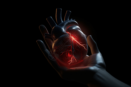 解剖学上心脏图片
