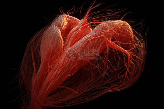 心肌3D模型图片