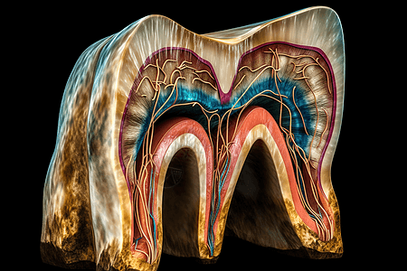 牙齿横截面结构图片