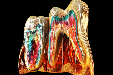牙齿横截面图片