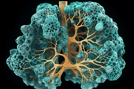 肺内肺泡的详细视图图片