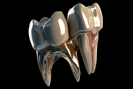 牙釉质牙齿的3D设计图片