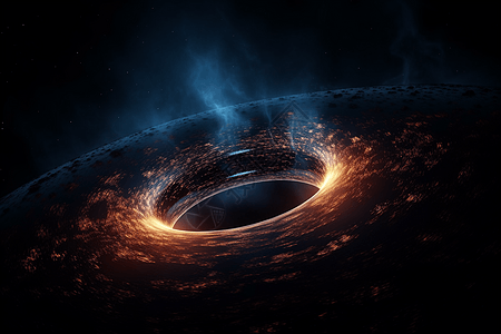 黑洞吸积盘3D设计图图片