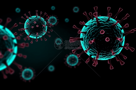 科学实验中的病毒图片