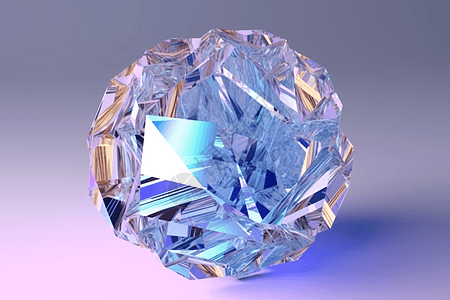 3d抽象几何水晶图片