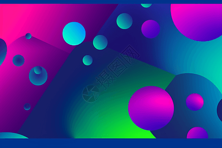 彩色霓虹灯抽象3d背景图片