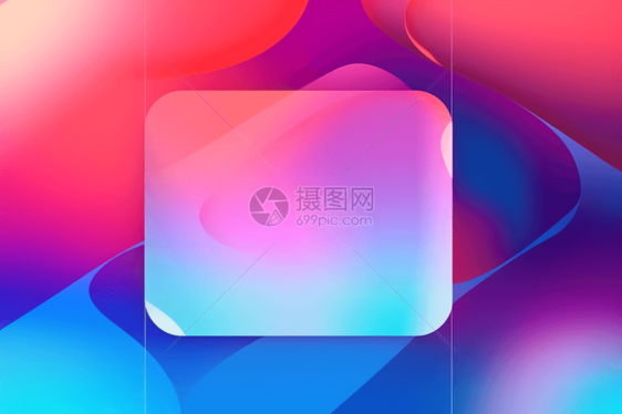 3D渐变玻璃创意背景图片