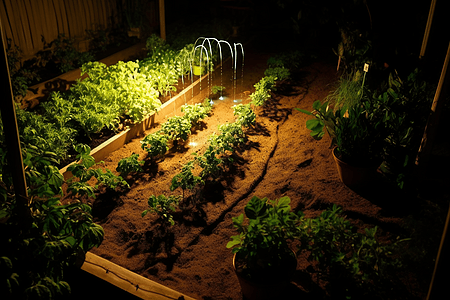 浇水植物特写图图片