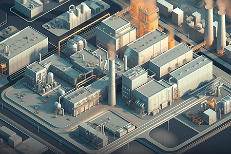 现代工厂图片