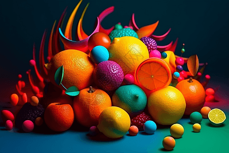 彩色的水果图片