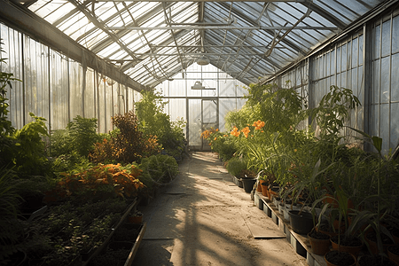 温室种植植物图片