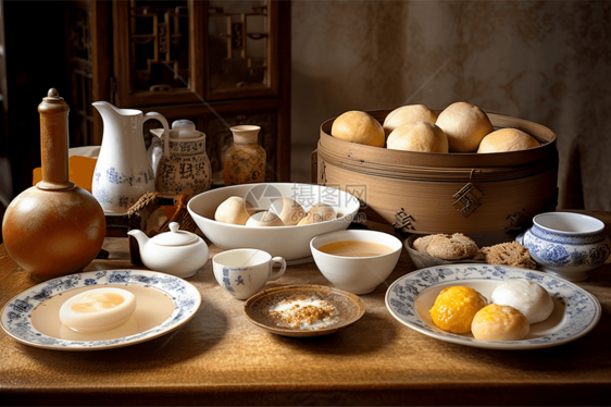 传统的中式早餐图片