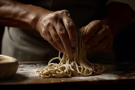 美食面传统的拉面背景