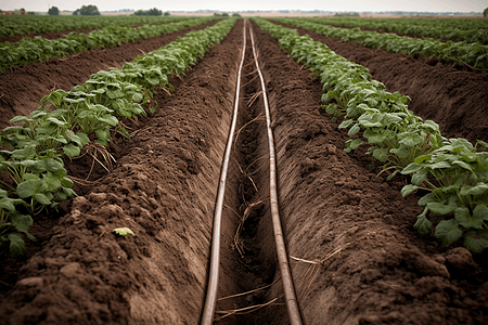 高级农作物灌溉场景图片