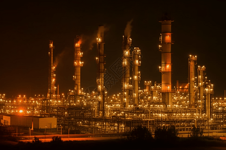 大型炼油厂图图片