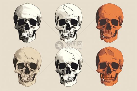 人类骨骼插图图片