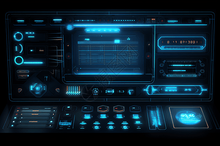 用户界面控制面板3D设计图片