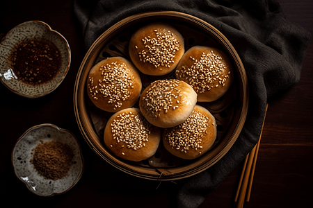 油酥饼特写图图片