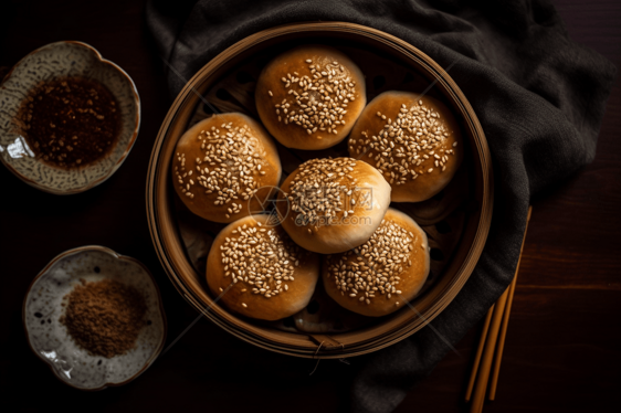 油酥饼特写图图片